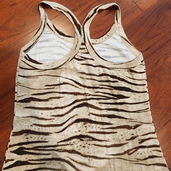 LNA Ribbed Racerback Zebra Print Midi - Picture 2 of 2